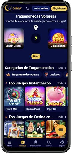 Instalación de la aplicación Spinay Casino